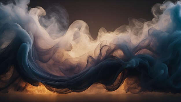 Photo creative abstract smoke background abstract smoke waves design ai generated image