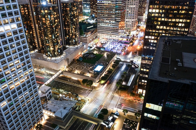 Creative aerial view of cityscape