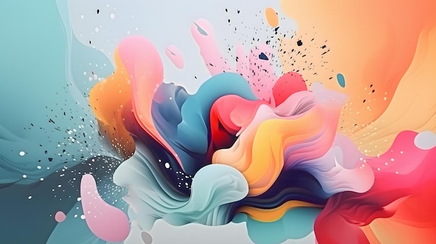 Creative airy abstract colorful background