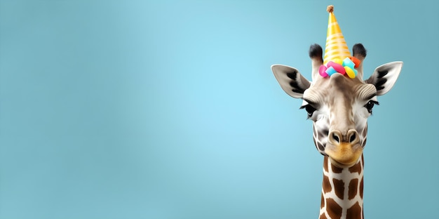 Foto zebra creativa di concepta animale che indossa occhiali da sole su sfondo blu