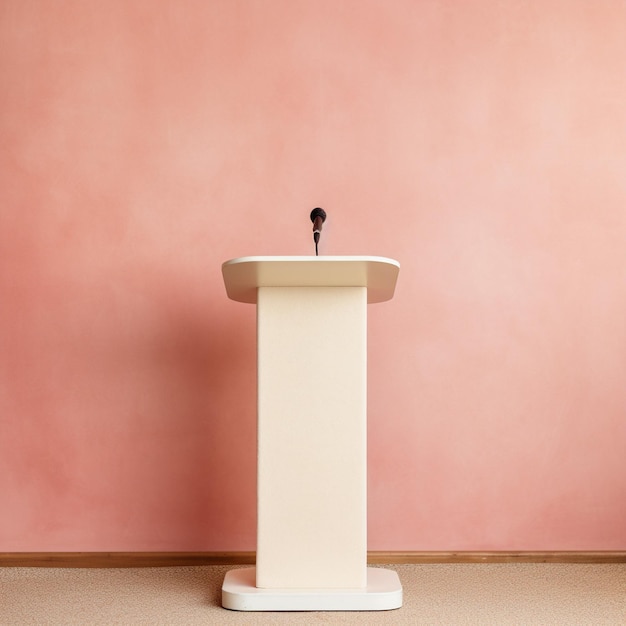 Photo creative arrangement of minimalist podium