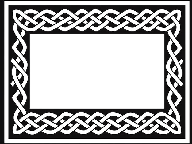 Foto arte creativa e design con decorazioni cornici cnc tagliate in bianco e nero art deco creative 2d flat