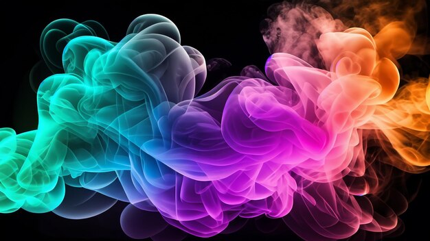 Creative Atmosphere Abstract Smoke Clouds Background