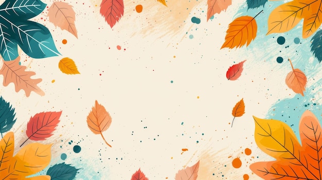 Photo creative autumn background with simple leaves and pastel texture leaf fall vector illustration ar 169 v 6 job id 078864dba4094e20bfb662e35cf5d800