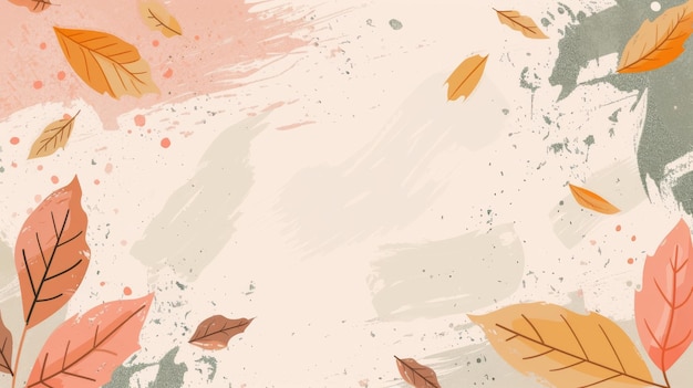 creative autumn background with simple leaves and pastel texture leaf fall vector illustration ar 169 v 6 job id 93ca1b80413c4d0b8bdff28d0a974d6f