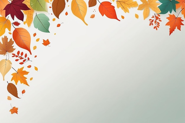 クリエイティブな秋の葉 背景やバナー