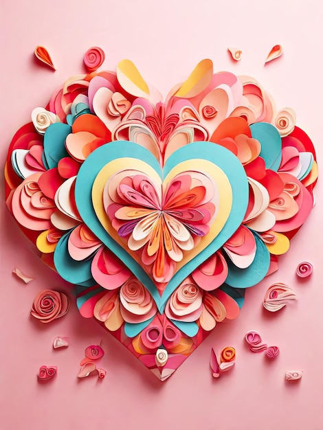 Creative background with heart shape