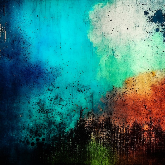 Photo creative background with rough painted texture