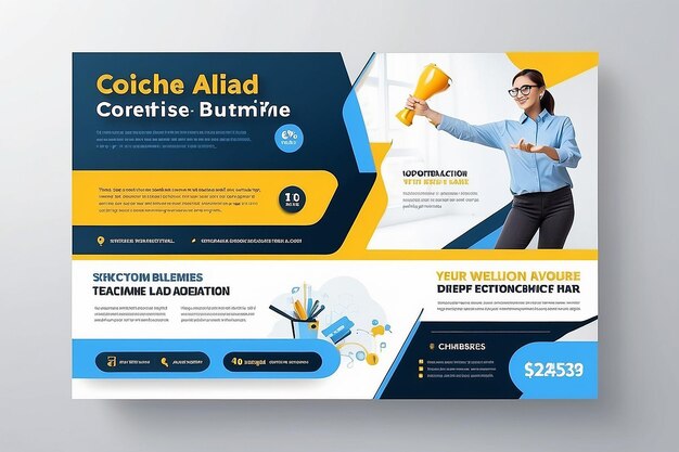 Photo creative banner ad template