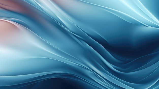 The creative blue smooth abstract wavy background Generative AI AIG21