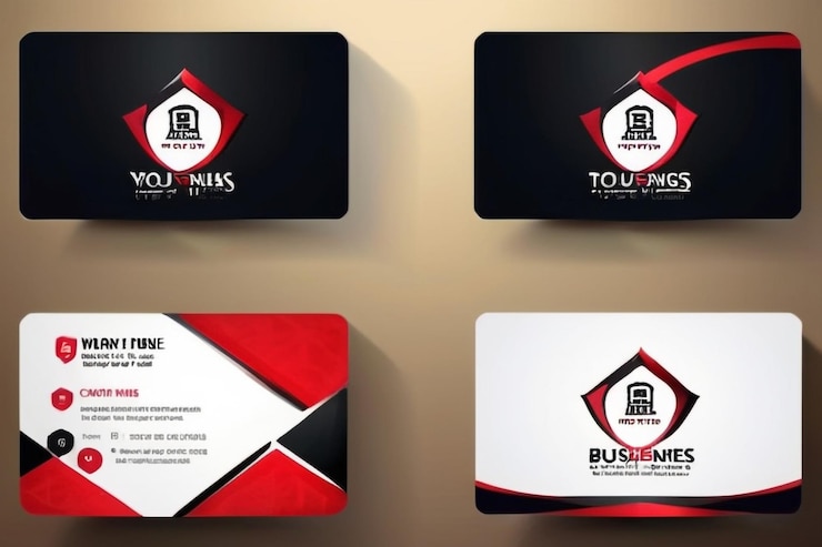 Photo creative buisness card design template