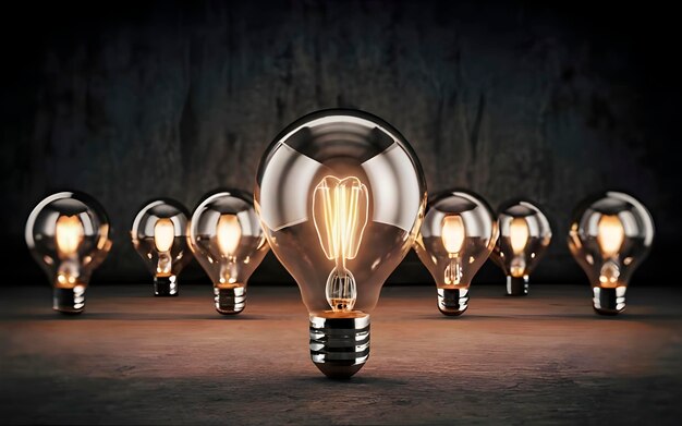 Photo creative bulb