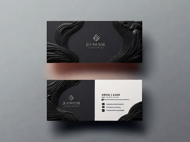 Photo creative business card design template vector