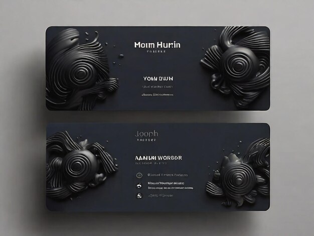 Photo creative business card design template vector