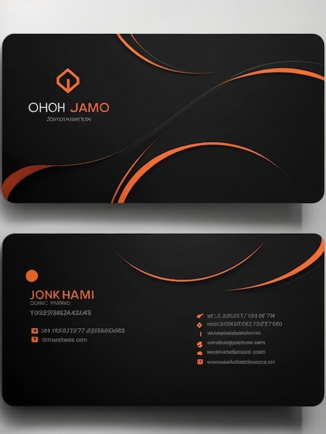 Photo creative business card template