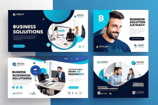 Creative Business Solutions Agency and Help You To Grow Your Business social media post template Design