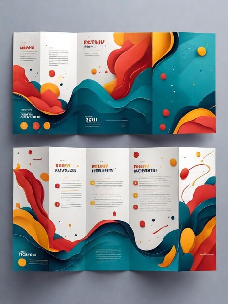 Creative Business Trifold Brochure Template or Flyer design with space to add images