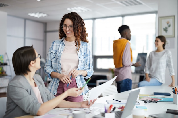 Creative Businesswoman Working in Office