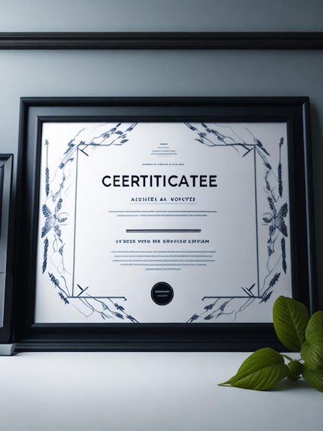 Photo creative certificate of appreciation award template