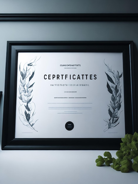 Фото Шаблон премии «творческий сертификат признательности»