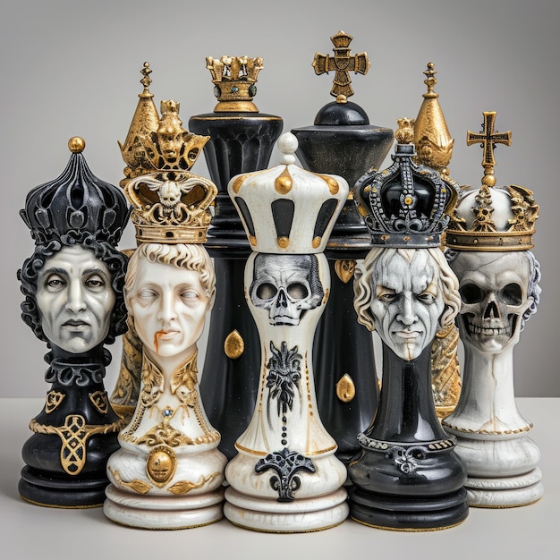 Photo creative chess captivating journey through imaginative compositions artistic arrangements strategic brilliance exploring boundless realm where creativity converges with the timeless game of kings