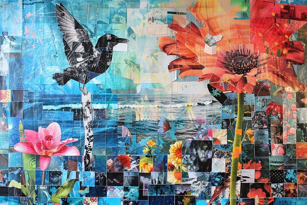 Creative collage art and templates for inspired projects