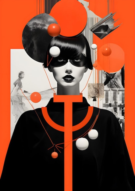 Foto composizioni di design in stile collage creativo idee per donne
