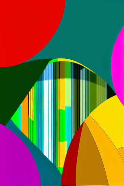 Creative concept abstract art new idea innovation colorful illustration wallpaper background