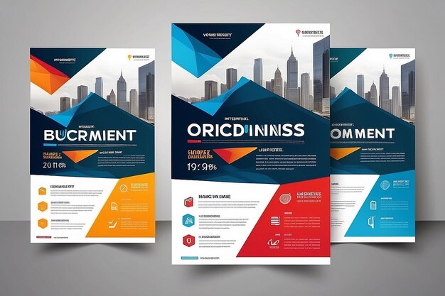 Photo creative corporate business flyer template corporate business flyer template