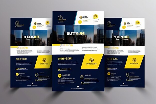 Photo creative corporate business flyer template corporate business flyer template