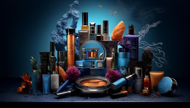 Creative Cosmetics composition for advertisement Commercial photoshoot