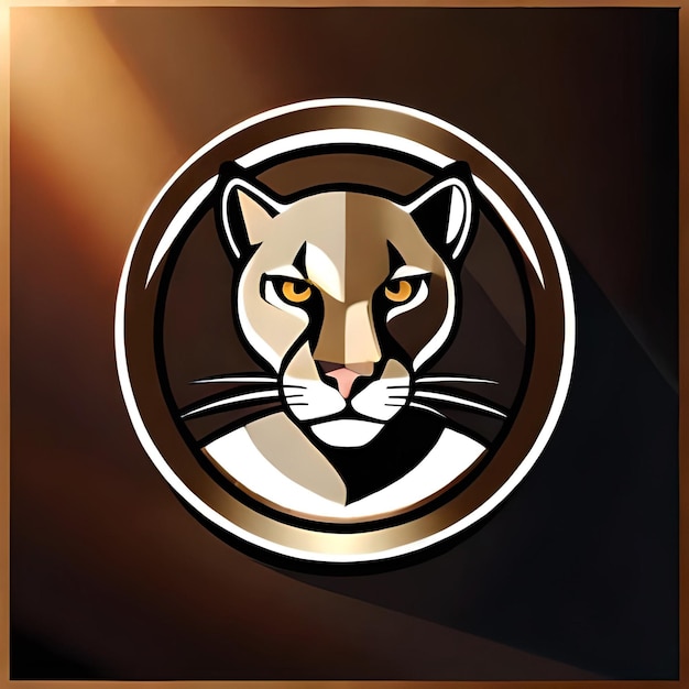 Creative cougar logo template