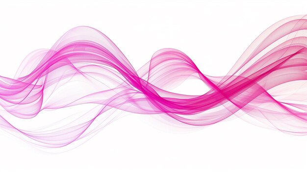 Creative Currents Dynamic Pink Wave Lines for Innovation