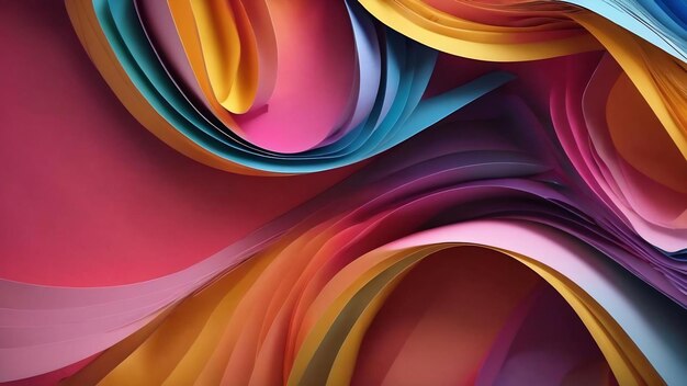 Creative curve paper abstract background design