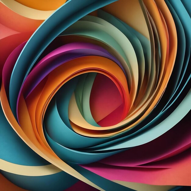 Creative curve paper abstract background design