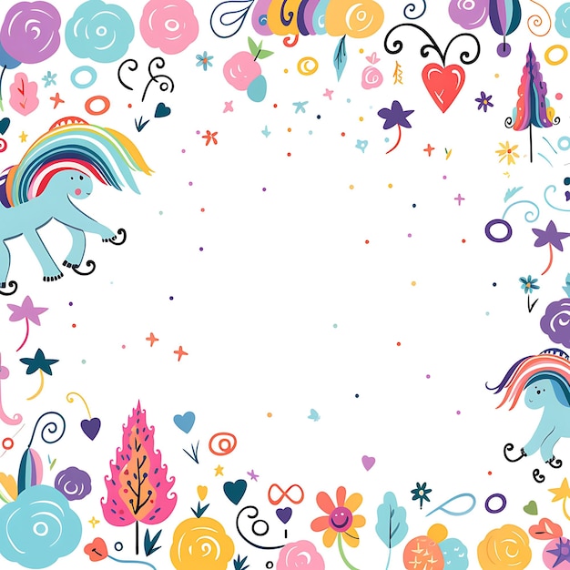 Creative Design Elements Scribbles Frames and More for Digital Art Illustration Clipart Design