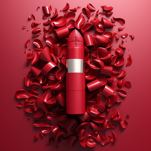 Creative design of lipstick banner