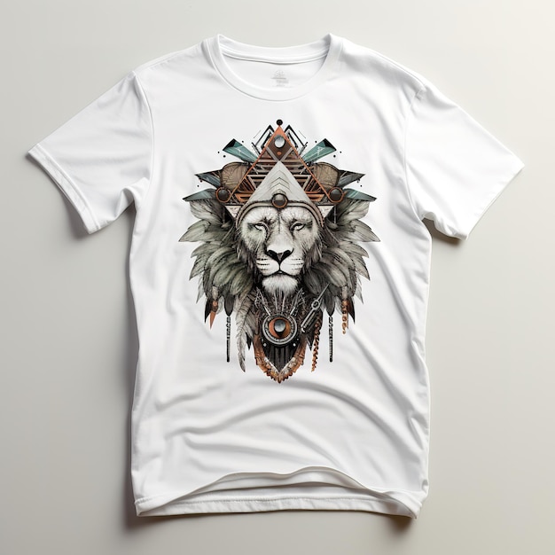 A creative design for a tshirt with a white background