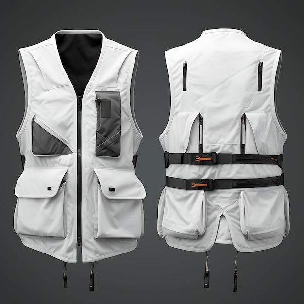 Photo creative designs for vest jacket and top wear professional fashionable and versatile blank white