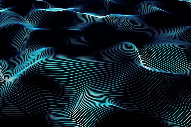 Creative digital wave texture