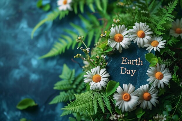 creative Earth Day illustration happy earth day flyer design with spring theme