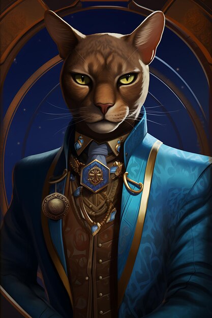 Creative and Elegant Pet Portraits Featuring Royal Suits and Costumes for a Cute and Fancy Luxurious