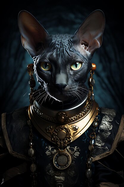 Creative and Elegant Pet Portraits Featuring Royal Suits and Costumes for a Cute and Fancy Luxurious