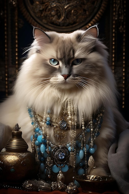 Creative and Elegant Pet Portraits Featuring Royal Suits and Costumes for a Cute and Fancy Luxurious