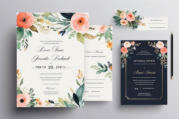 Photo creative event invitation template