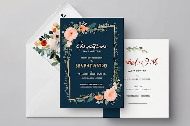 Photo creative event invitation template