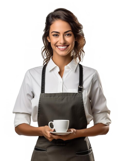 Creative Female Barista in Cafe AI Generated