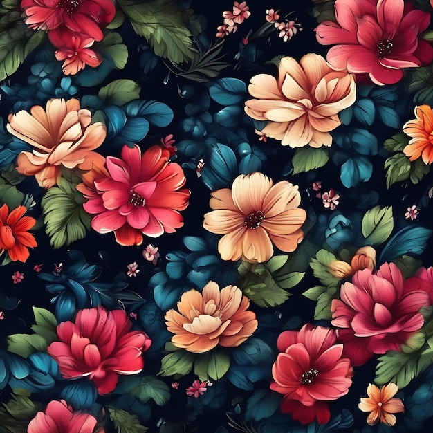 Creative flower background ai generated