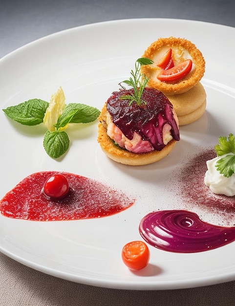 Creative Food Photography Culinary Artistry and Presentation Generated using AI Technology