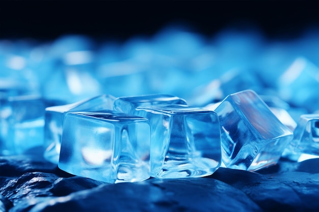 Креативная геометрическая текстура синего льда